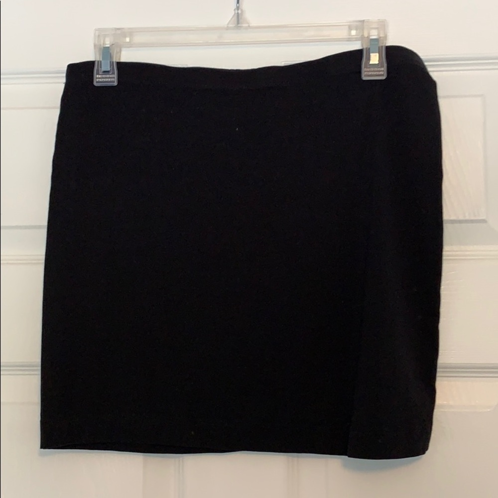 Black mini skirt